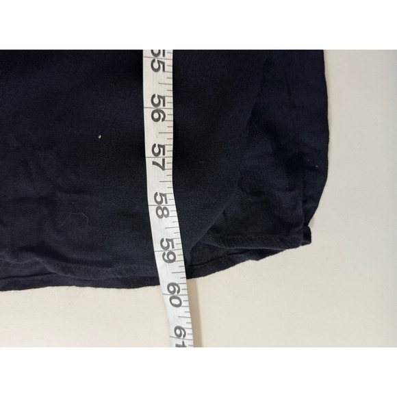 Sweet Lovely by Jen Maxi Dress Black Cochet Surplice Babydoll Empire V Neck Sz L - Picture 9 of 9